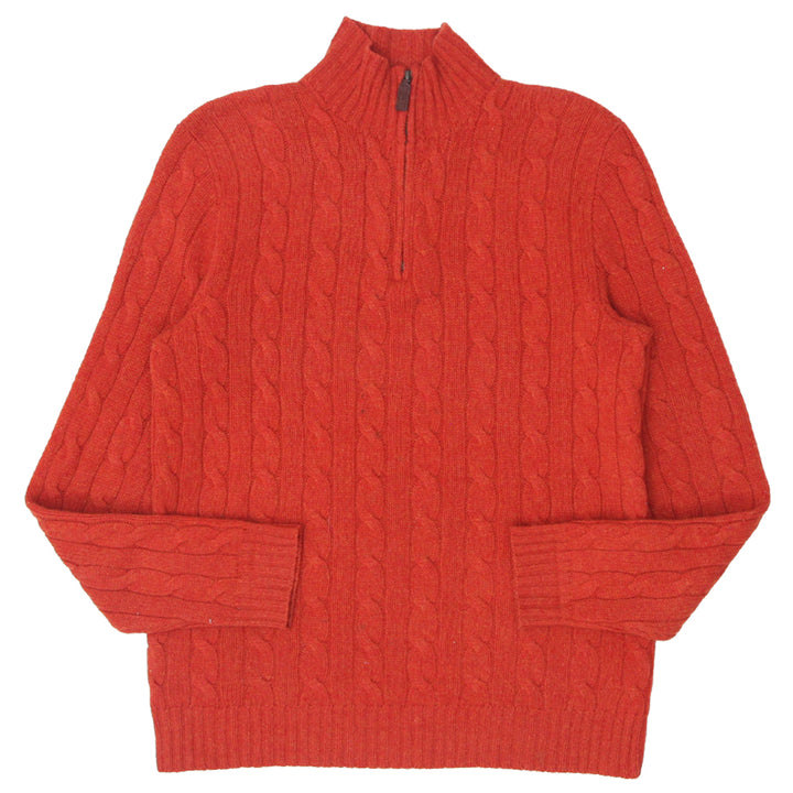 Vintage Polo by Ralph Lauren 100% Lambs Wool Quarter Zip Sweater - Fashion Rerun Vintage Migration_Sweaters