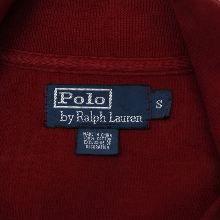 Vintage Mens Polo by Ralph Lauren Red Casual Warm 1/4 Zip Sweater Size S | Migration_Knitwear & Sweaters - Ba | Fashion Rerun