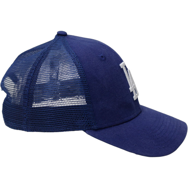 Mens New Era 9Forty Blue Trucker Cap LA Dodgers Mesh Snapback
