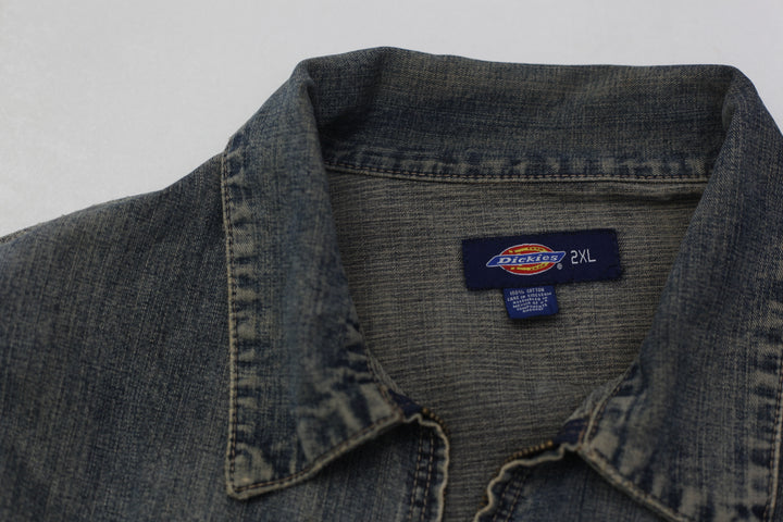 Mens Dickies Blue Jean Canvas Workwear Chore Jacket
