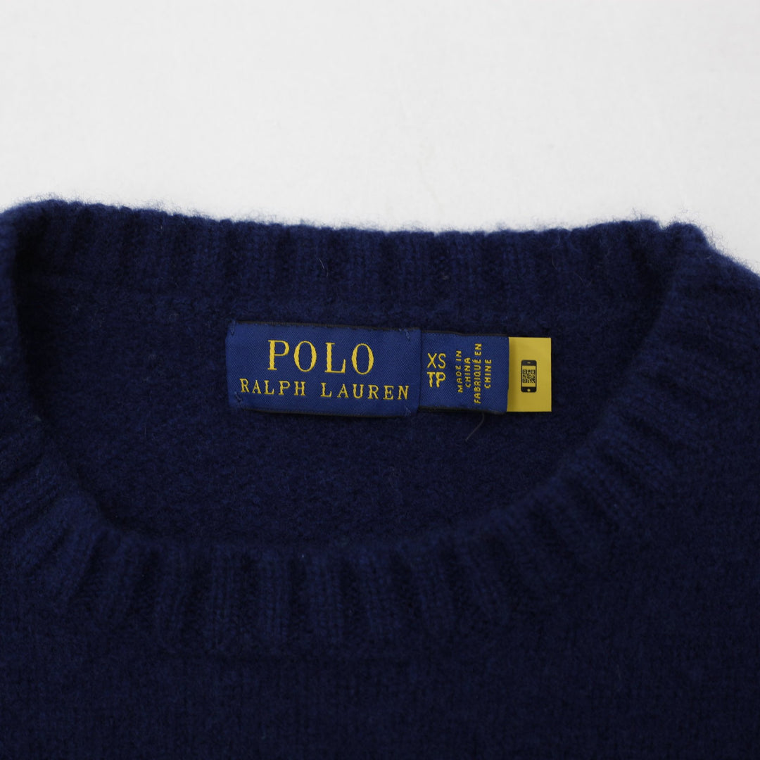 Mens Ralph Lauren Polo Bear Sweater Navy Blue Knit Embroidered Size XS | Migration_Knitwear & Sweaters RL Col | Fashion Rerun