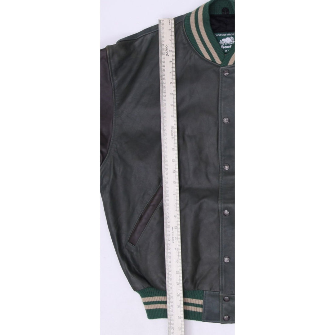 Vintage Roots Made In Canada Sporting Goods Leather Jacket Large 100 Leather | Migration_Jackets - View 6 | Fashion Rerun