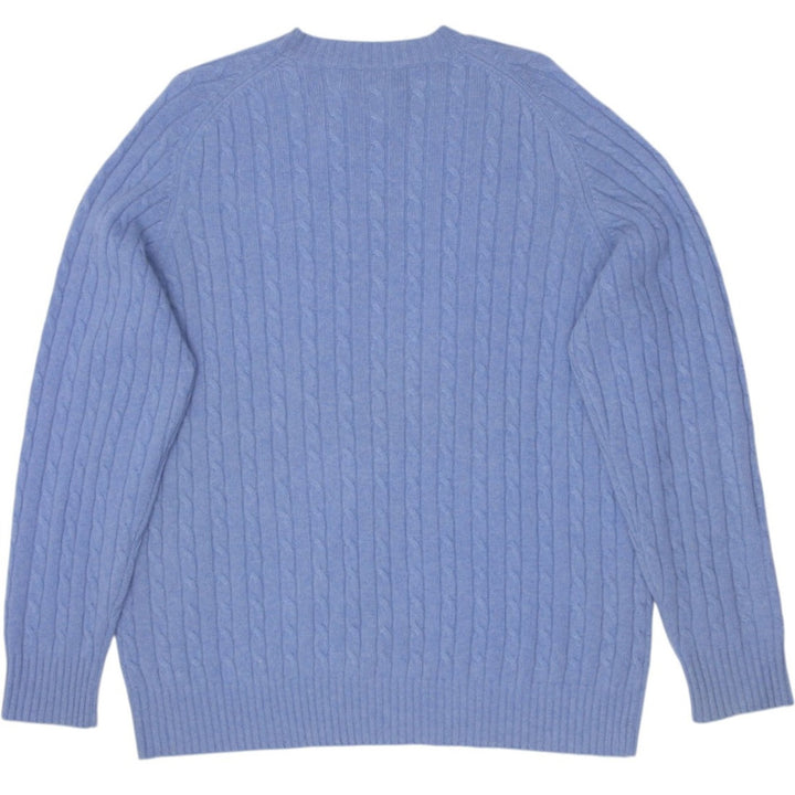 Mens Cable Knit Davis & Squire 100% 2 Ply Cashmere Sweater