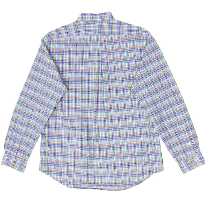Mens Ralph Lauren Plaid Multicolor Long Sleeve Shirt Size L