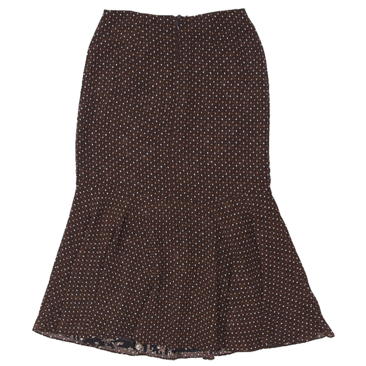 Y2K Ladies Printed Reversible Long Skirt