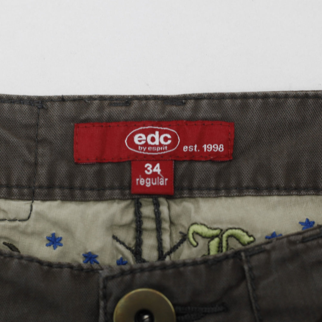 Y2K Ladies Low Rise Cyber Grunge Cargo Pants Size 34