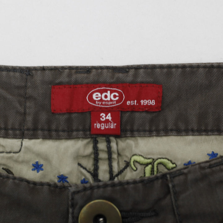 Y2K Ladies Low Rise Cyber Grunge Cargo Pants Size 34