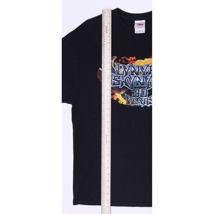 Vintage 2003 Lynyrd Skynyrd Chopper Motorcycle Band Concert Tour T-Shirt Black Size XL