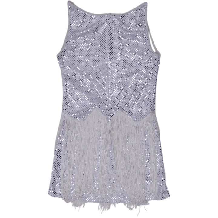 Y2K Ladies Charades Fringe Dress Size L | Migration_Dresses - Side View | Fashion Rerun