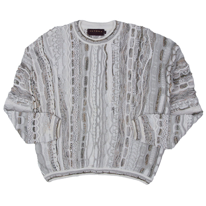 Vintage Tundra Canada 3D Textured Knit Sweater Size Large - Fashion Rerun Vintage Migration_Sweaters