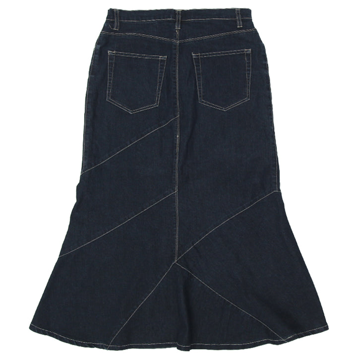 Y2K Simon Chang Denim Midi Skirt - Fashion Rerun Vintage Migration_Skirt