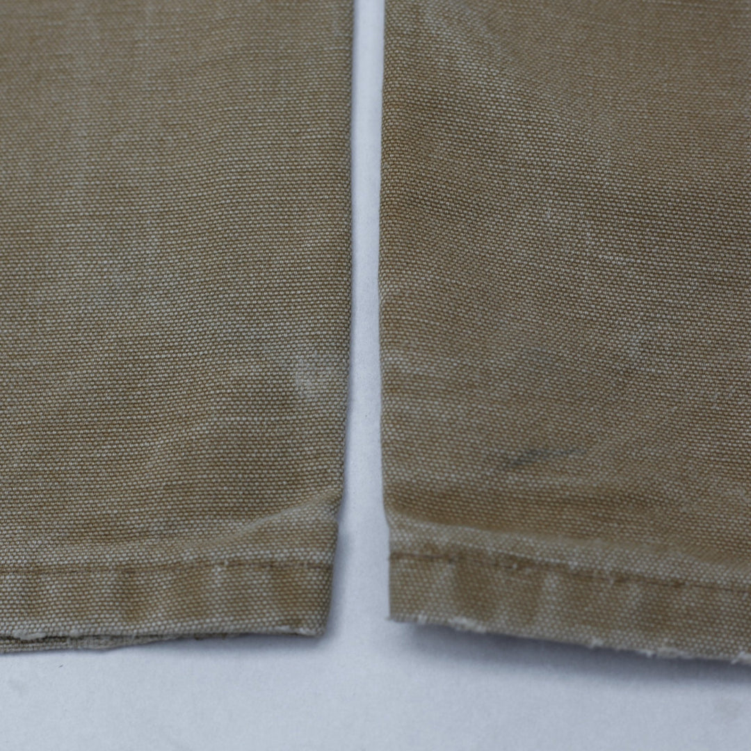 Mens Carhartt B01 BRN Dungaree Fit Double Knee Workwear Customize Belt Pants Size 34x34 | Migration_Pants WW | Fashion Rerun