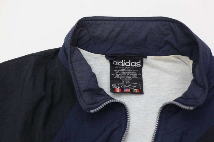 Vintage Adidas Spellout Embroidered Logo Full Zip Jacket