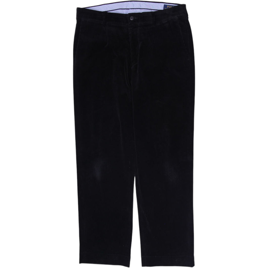 Mens Polo Ralph Lauren Corduroy Pants Black Classic Fit