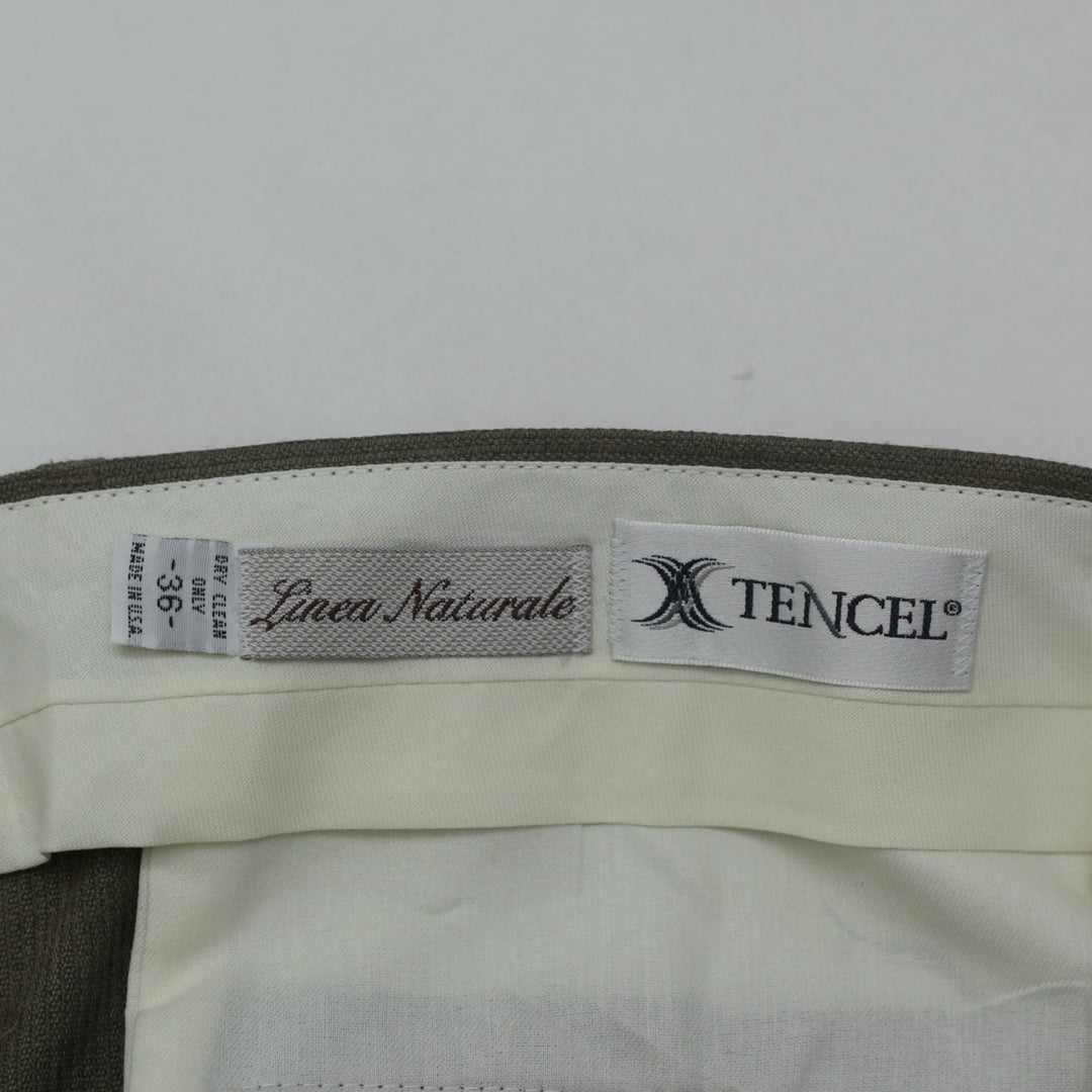 Vintage Linea Naturale Pleated Tencel Trousers / Pants Size 36 - Fashion Rerun Vintage Migration_Pants