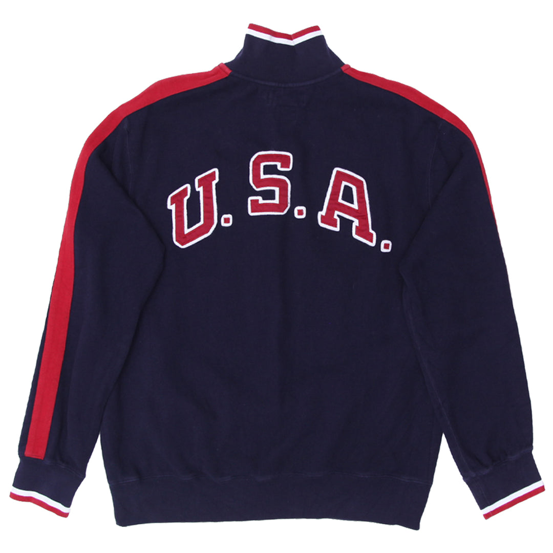Mens Polo by Ralph Lauren Team USA Vancouver 2010 Olympic Quarter Zip Sweater - Fashion Rerun Vintage Migration_Sweaters