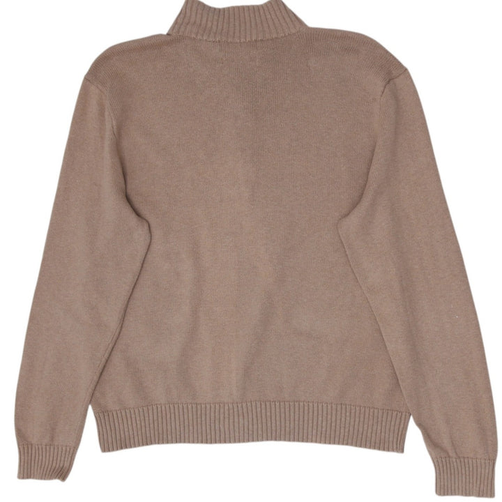 Mens Polo By Ralph Lauren Quarter Zip Knit Sweater 100% Cotton Size XXL