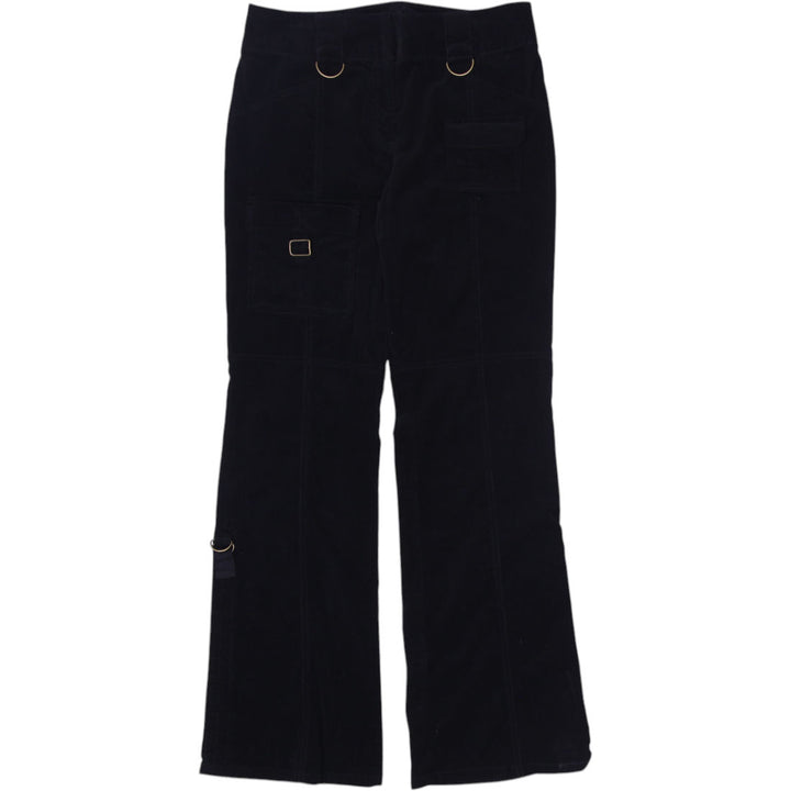 Y2K Ladies INC Utility Cotton Lycra Cargo Velour Pants Size 6