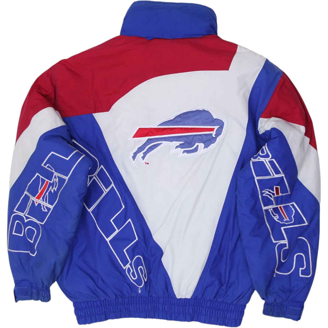 Vintage Buffalo Bills NFL Gameday Turbo Sportswear Winter Puffer Jacket | Migration_Jackets - Side View | Fashion Rerun