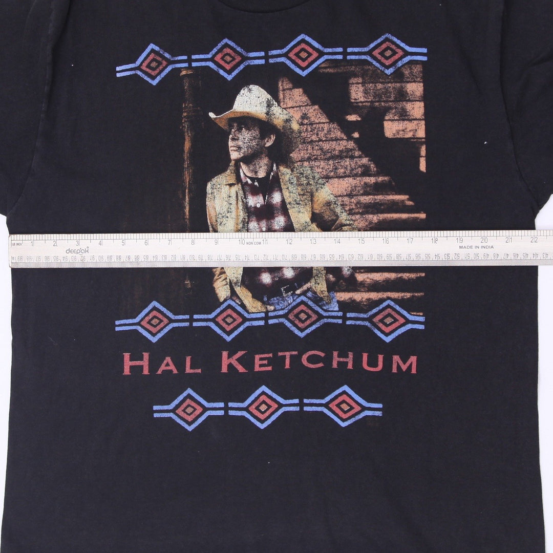 Vintage 90s Hanes Hal Ketchum Country Music Tour T-Shirt Size L