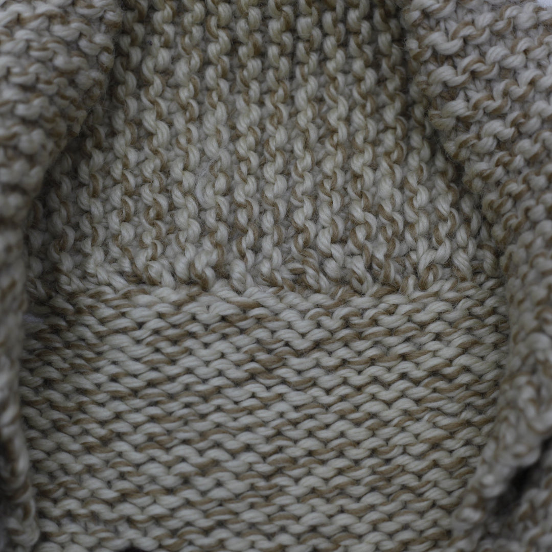 Vintage 50s Cowichan-style Mary Maxim Wool Knitwear Size XL | Migration_Jumper & Knitwear - Back View | Fashion Rerun