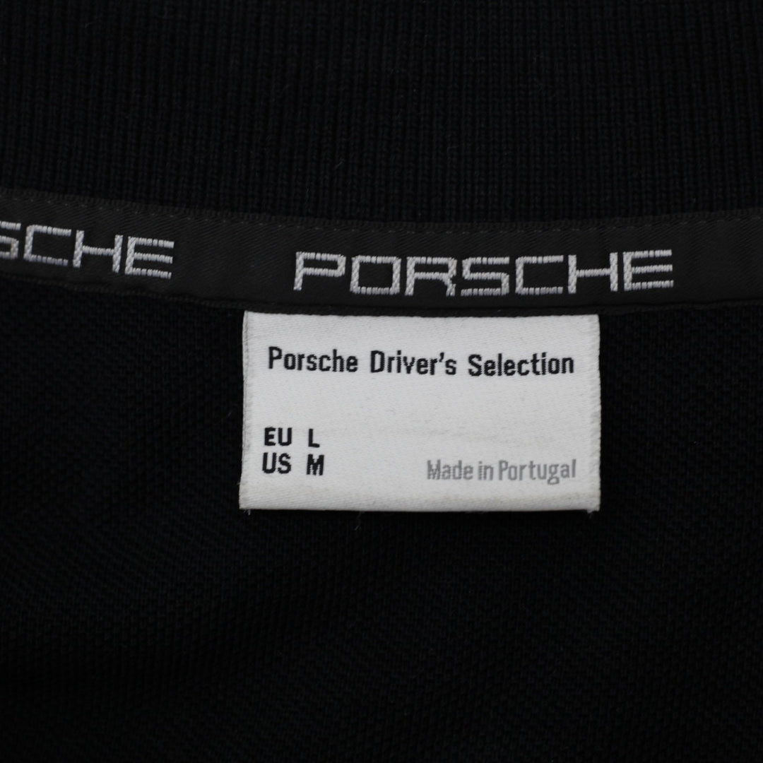 Mens Porsche Black Polo T-Shirt  Size US: M, EU: L