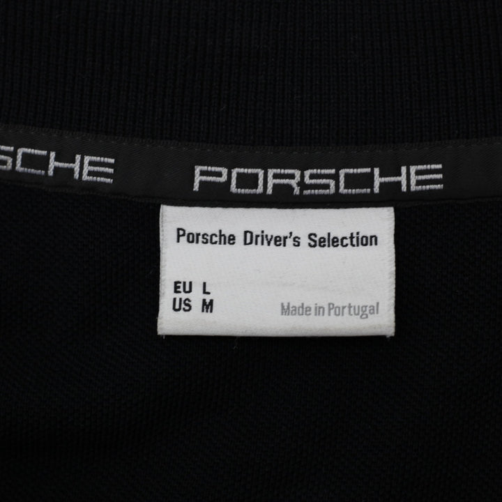 Mens Porsche Black Polo T-Shirt  Size US: M, EU: L