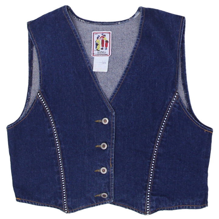 Vintage Gang Jeanwear Made In Canada Ladies Denim Vest