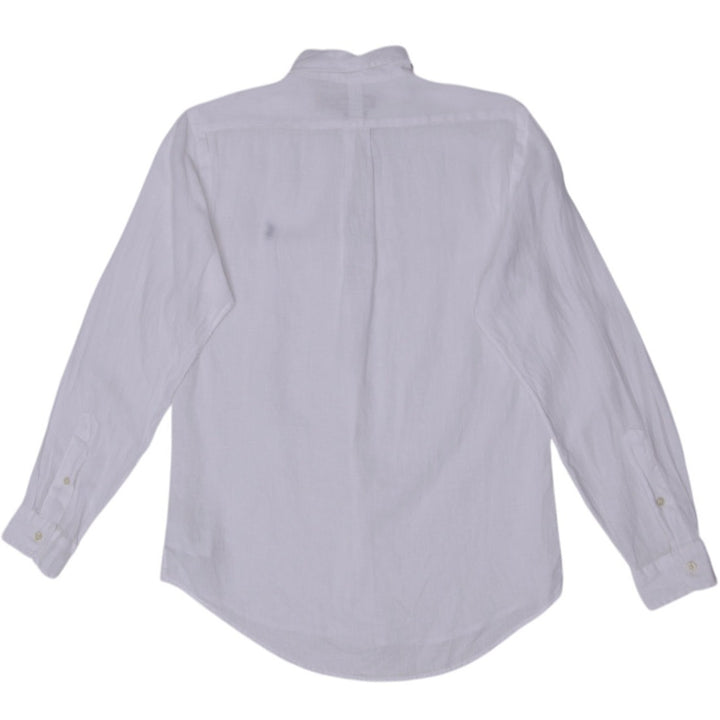 Mens Polo Ralph Lauren Classic Fit 100% Linen Button Down Shirt Size S