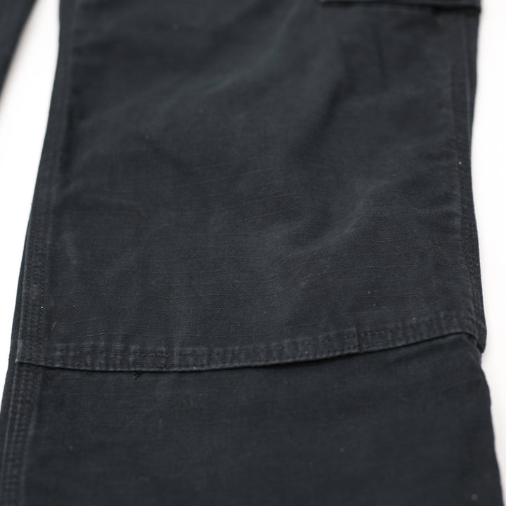 Mens Carhartt Black Canvas Loose Fit Utility Cargo Workwear Pants Size 36x32