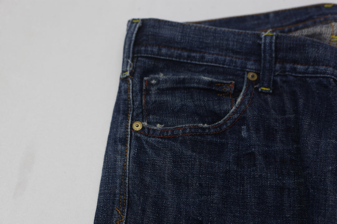 Mens Ralph Lauren Straight Leg Button Fly Mercer Low Rise Jeans