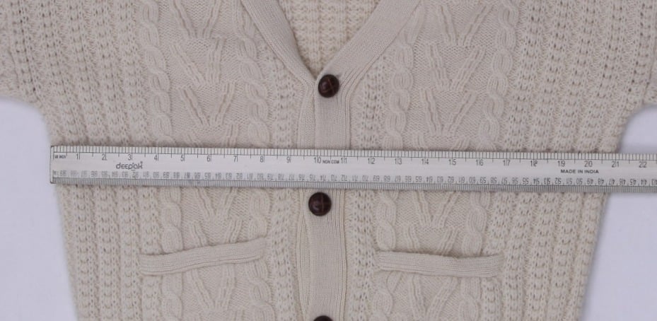 Vintage Ladies Gant The Rugger Cardigan 100% Wool Knitwear L