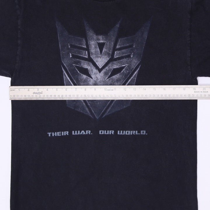 Mens Transformers Decepticon 2007  Movie T-Shirt Black Size M