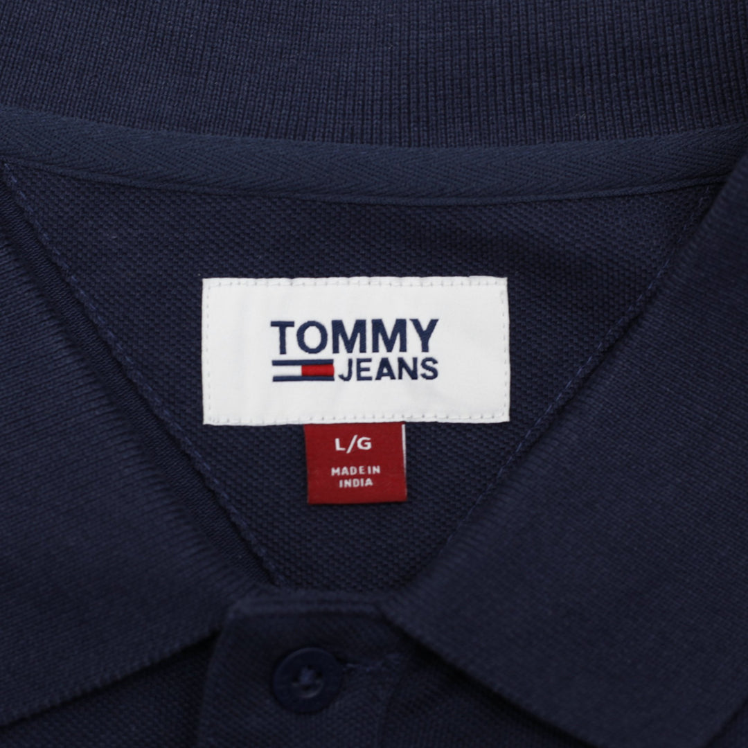 Mens Tommy Jeans Classic Short Sleeve Polo T-Shirt Size L