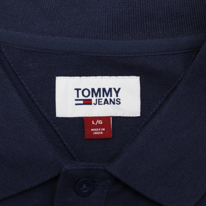Mens Tommy Jeans Classic Short Sleeve Polo T-Shirt Size L