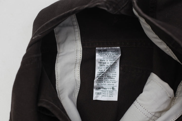 Ladies 102966-201 Double Knee Carhartt Weathered Duck Unlined Wildwood Bib Overalls