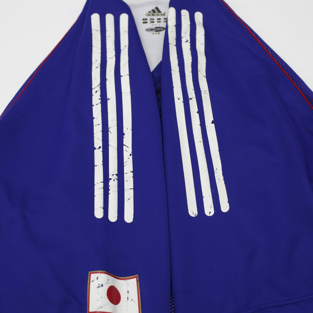 Vintage Mens Adidas Japan 2002-04 Home Football Jersey Blue World Cup 2002
