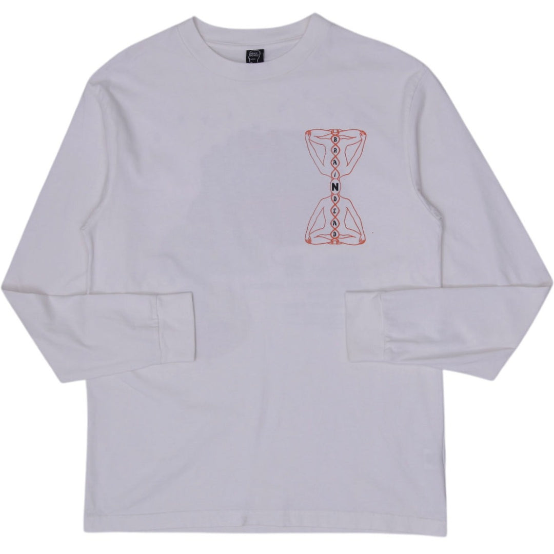 Mens Brain Dead High Bandwidth Cognitive Resonance Long Sleeve T-Shirt Size S