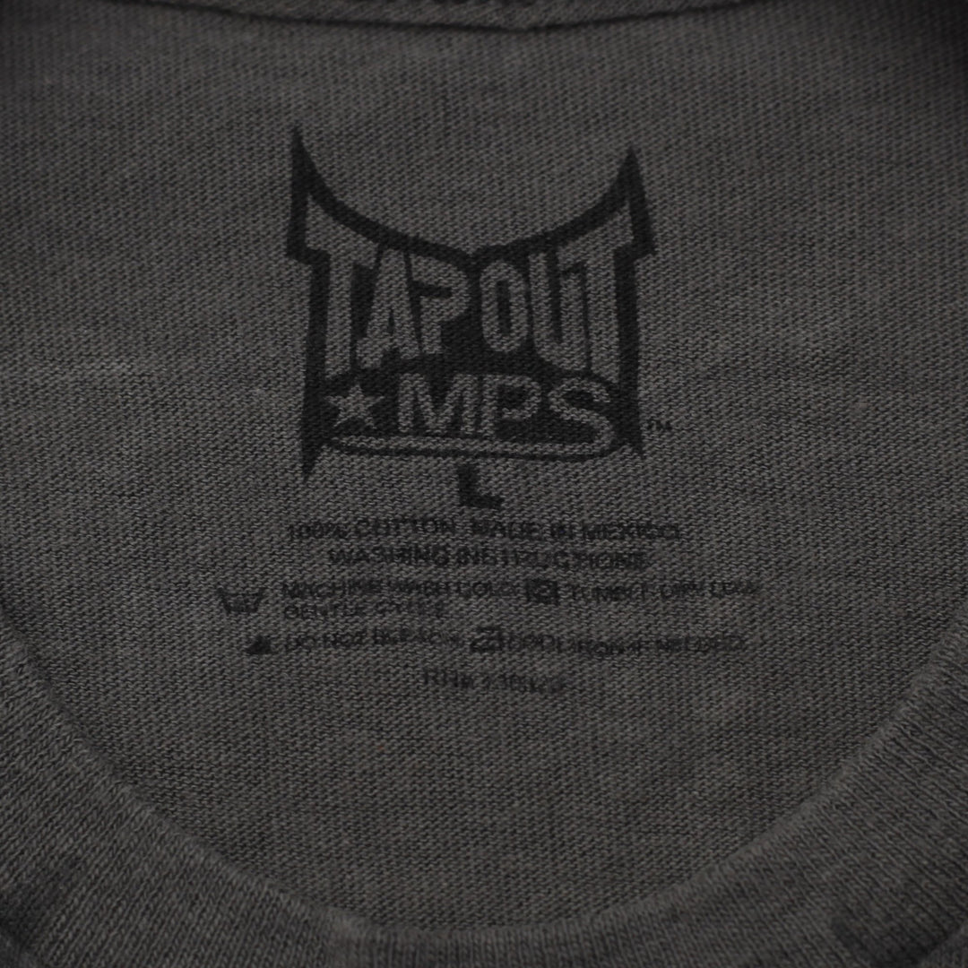 Y2K Mens Tapout MPS Dual Skulls Graphic T-Shirt Size L