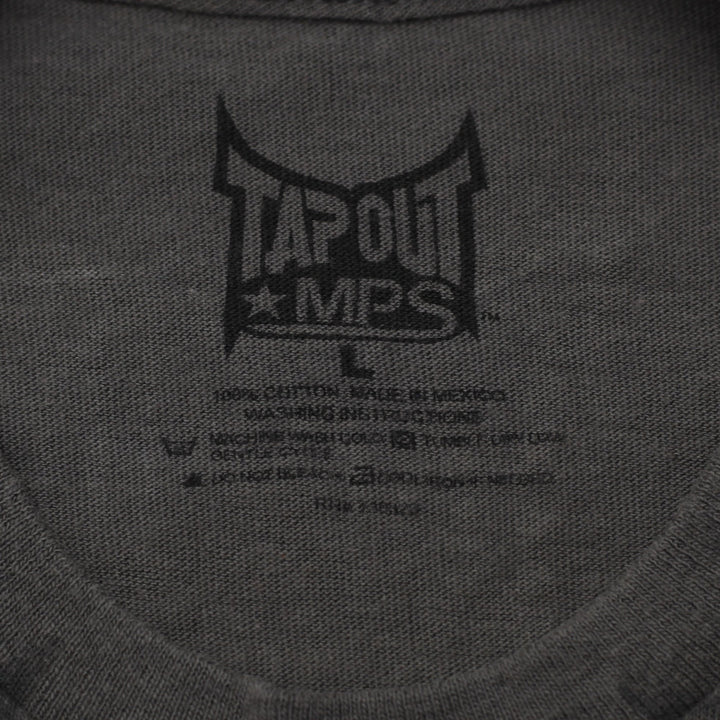 Y2K Mens Tapout MPS Dual Skulls Graphic T-Shirt Size L