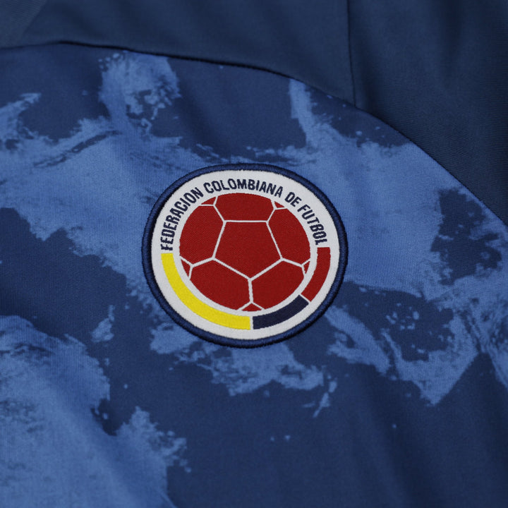 Mens Adidas Colombia 2020-21 Away Football Jersey Blue Camo Size S