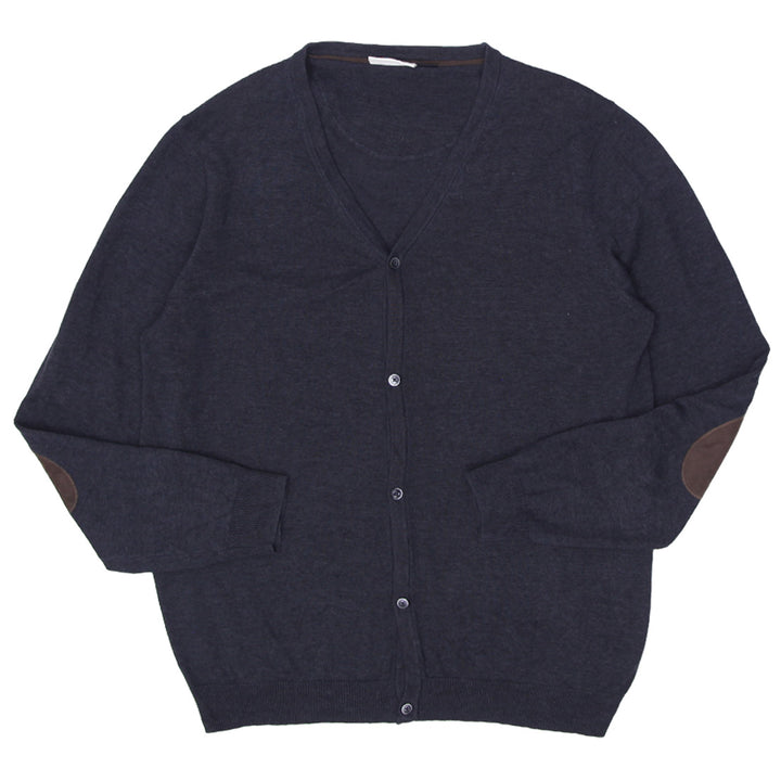 Mens Nobel League Selection Patch Sleeve Button Cardigan