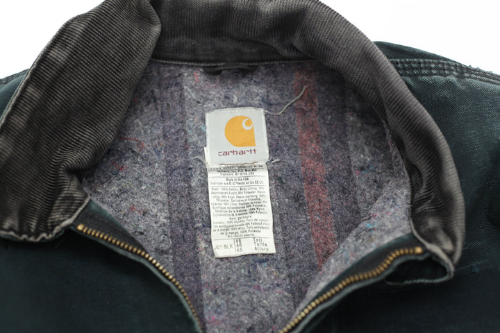 Vintage Carhartt J01 BLK Blanket Lined Detroit Jacket Made In The USA