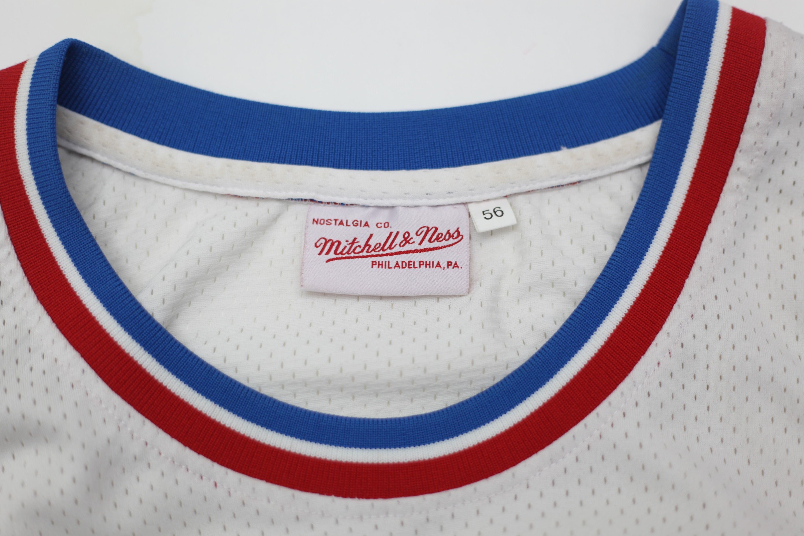 Maillot De Basket Vintage Mitchell & Ness - Philadelphia 76ers 1977-78 - Julius "Dr. J" Erving - Taille 56