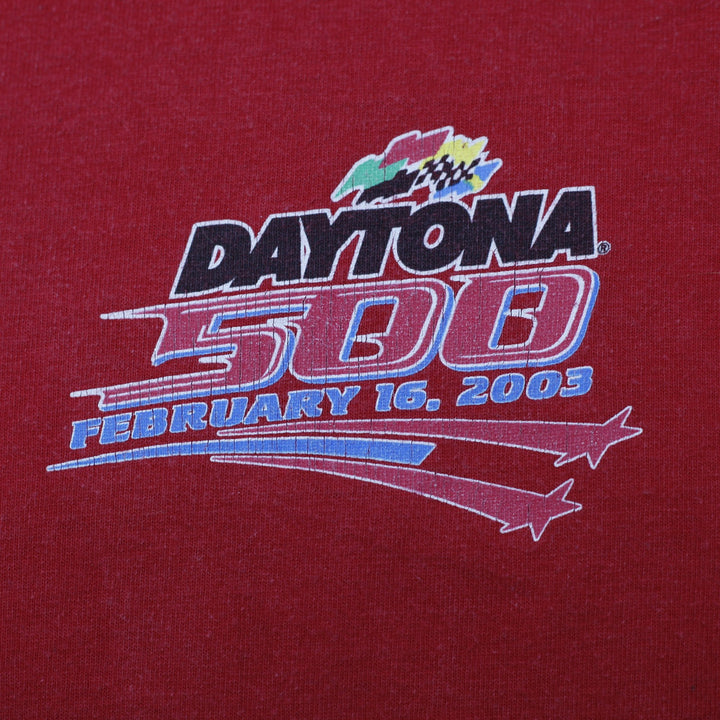 Vintage Daytona 500 Dale Earnhardt Jr 8 Red Racing T-Shirt Size XL