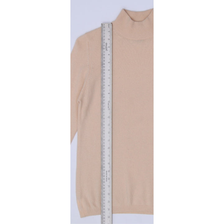Ladies Neiman Marcus 100% Cashmere Mock Neck Turtleneck Sweater Size S
