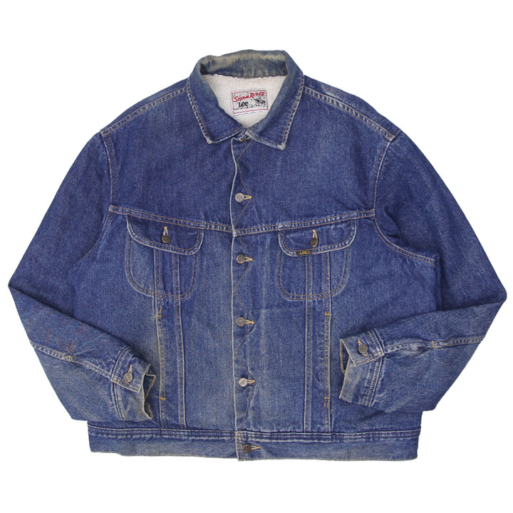 Vintage Storm Rider Sherpa-Lined Denim Jacket-1970's Distressed - Fashion Rerun Vintage Migration_Jacket