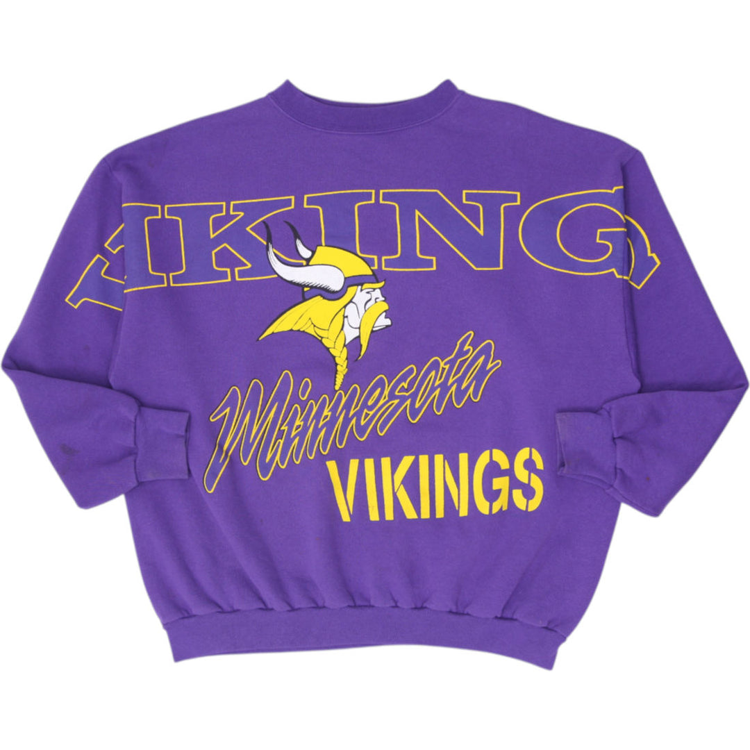 Vintage 80s Cliff Engle Minnesota Vikings Sweatshirt USA Made Size L/XL