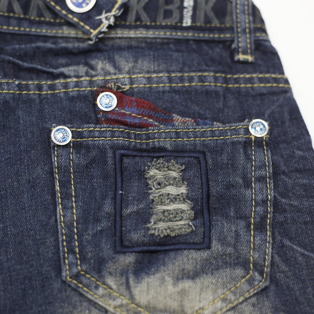 Y2K Ladies Meiyina Suspender Denim Shorts Size 30