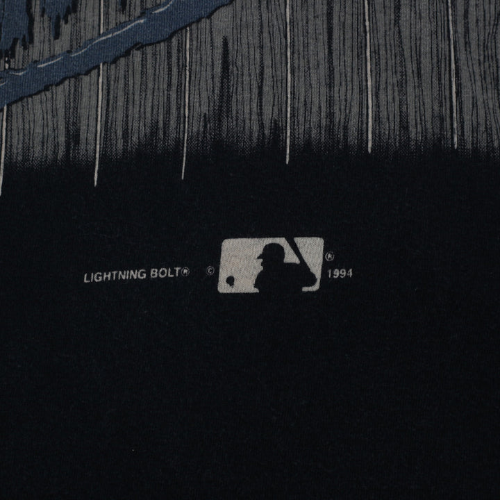 Vintage 1994 Cleveland Indians Lightning Bolt T-Shirt, Single Stitch Made in USA - Fashion Rerun Vintage 